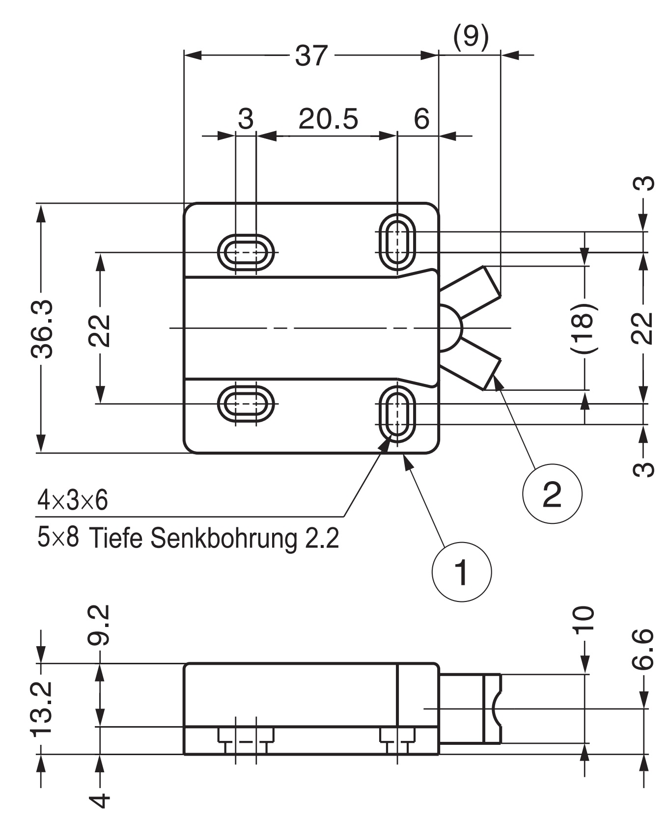 Loqueteau de pression non magnétique MC-28 de SUGATSUNE / Lamp (Japon). Gâche à ressort, loquet tactile automatique pour meubles à visser avec contre-pièce et vis – Image 2