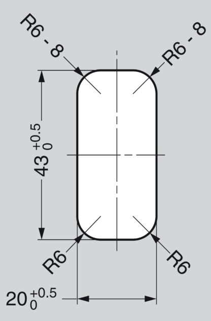 Support NF-47DB pour montage sur tôle pour crochets pliants avec fonction de fermeture amortie NF-47D de Sugatsune / LAMP® (Japon) – Image 2