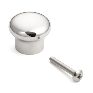 Bouton de meuble en acier inoxydable super léger SUS304, 23 mm (1 ») RSS-30M. Bouton de meuble exclusif en acier inoxydable super léger en acier inoxydable V2A, poli brillant, pour avion privé, camping-car, bateau, environnement humide, par Sugatsune