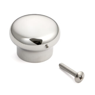 Bouton de meuble en acier inoxydable super léger SUS304, 34 mm (1.4 ») RSS-50M. Bouton de meuble exclusif en acier inoxydable super léger en acier inoxydable V2A, poli brillant, pour avion privé, camping-car, bateau, environnement humide, par Sugatsu