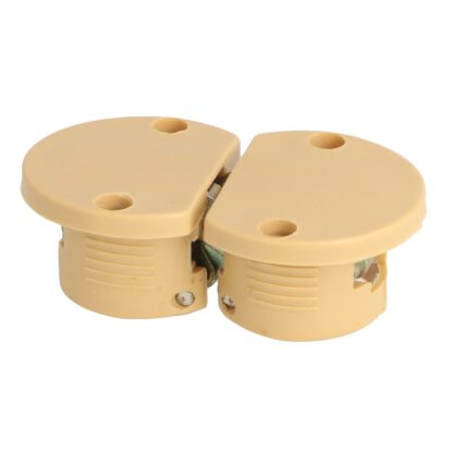 Charnière de table encastrée 2 pièces, 180°, en nylon robuste, surface : beige, 35 mm (1,4 »), 15.80.200-1. – Image 3