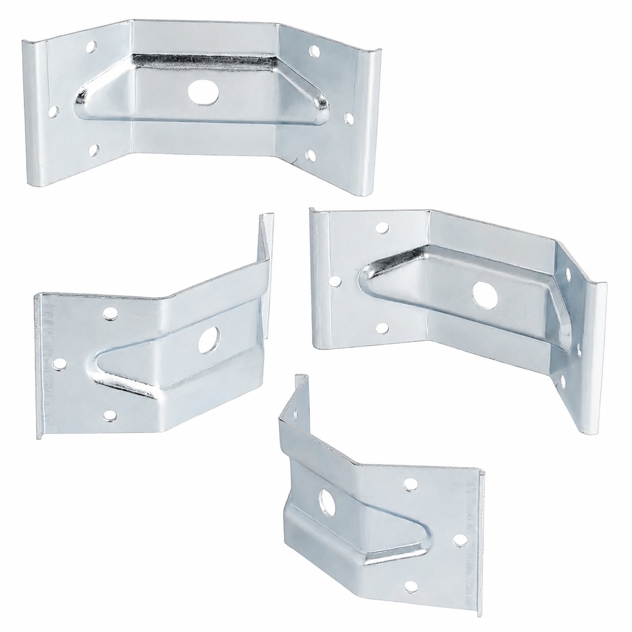 4 pièces Axe robuste à angle de table, 126 mm (4-61/64"), Version : 1 trou pour montage central, 11.07.040-1.