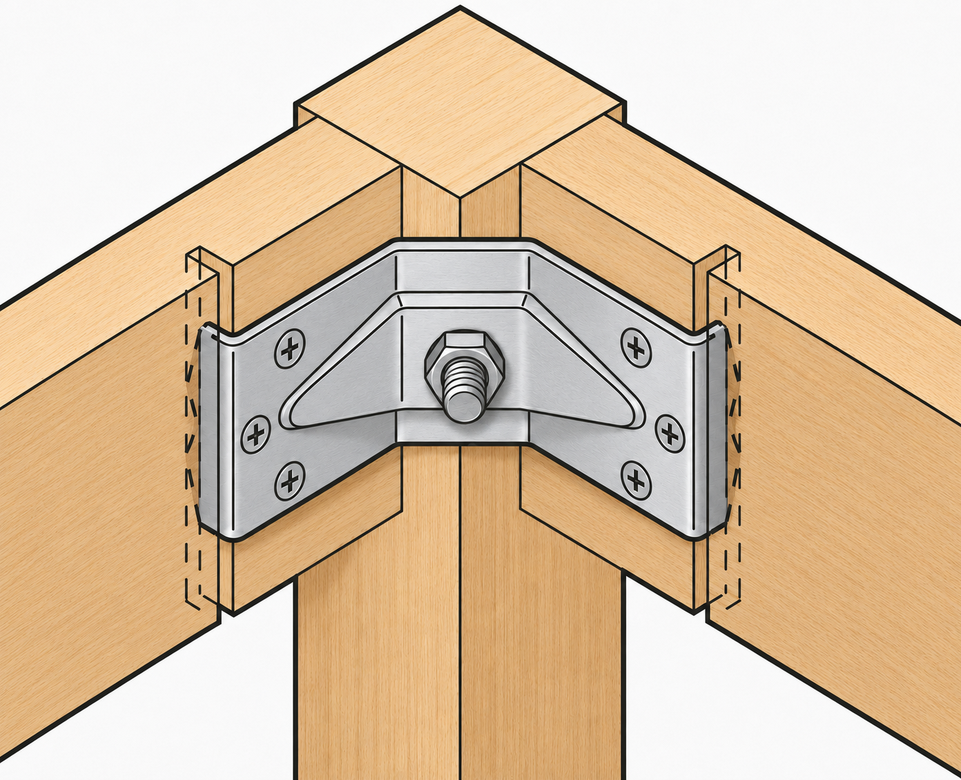 4 pièces Axe robuste à angle de table, 126 mm (4-61/64"), Version : 1 trou pour montage central, 11.07.040-1. – Image 2
