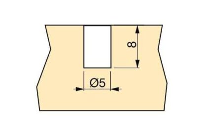 Tampon de charnière de porte en plastique de 20 pièces pour le perçage, surface: transparent, 10 mm (0,4 ») E.9017320. Tampon de perceuse en plastique pour pousser dans les armoires de cuisine, les meubles, les tiroirs, les portes de meubles et bien  – Image 3
