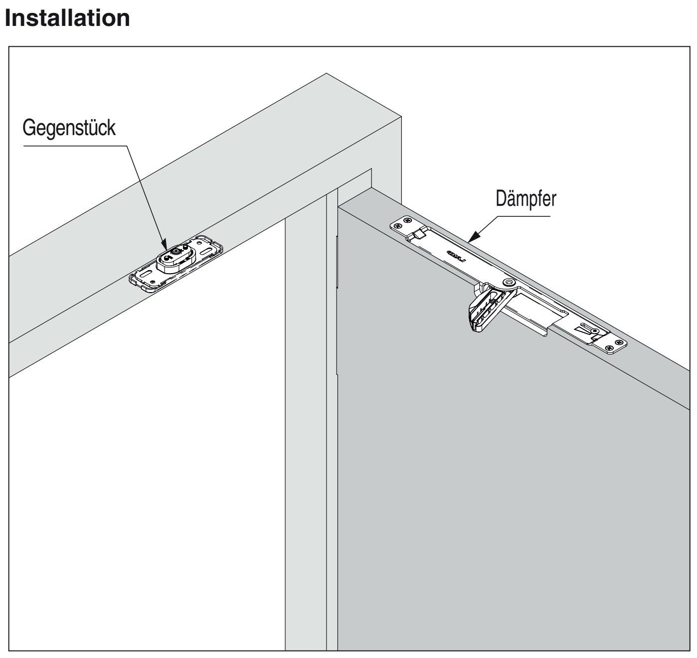 Amortisseur invisible pour portes intérieures affleurantes jusqu'à 100 kg. Système de fermeture en douceur pour portes en bois LDD-V100 de Sugatsune / LAMP® (Japon) – Image 4
