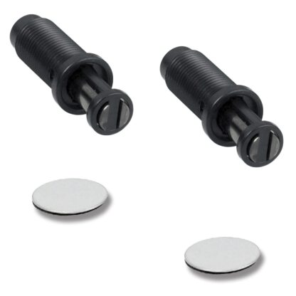 2 pièces de boutons-pression magnétiques UMAXO® Push-to-open avec contrepartie auto-adhésive, 22.01.095. Loquet tactile magnétique pour le perçage, bouton-pression magnétique pour meubles, armoires de cuisine, armoires de salon, armoires en étain et bien