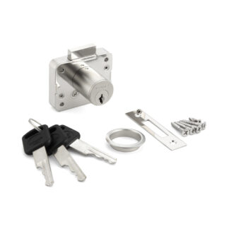 Serrure d’armoire, à clé équivalente 2550-24-DN-D, par Sugatsune / LAMP (Japon)