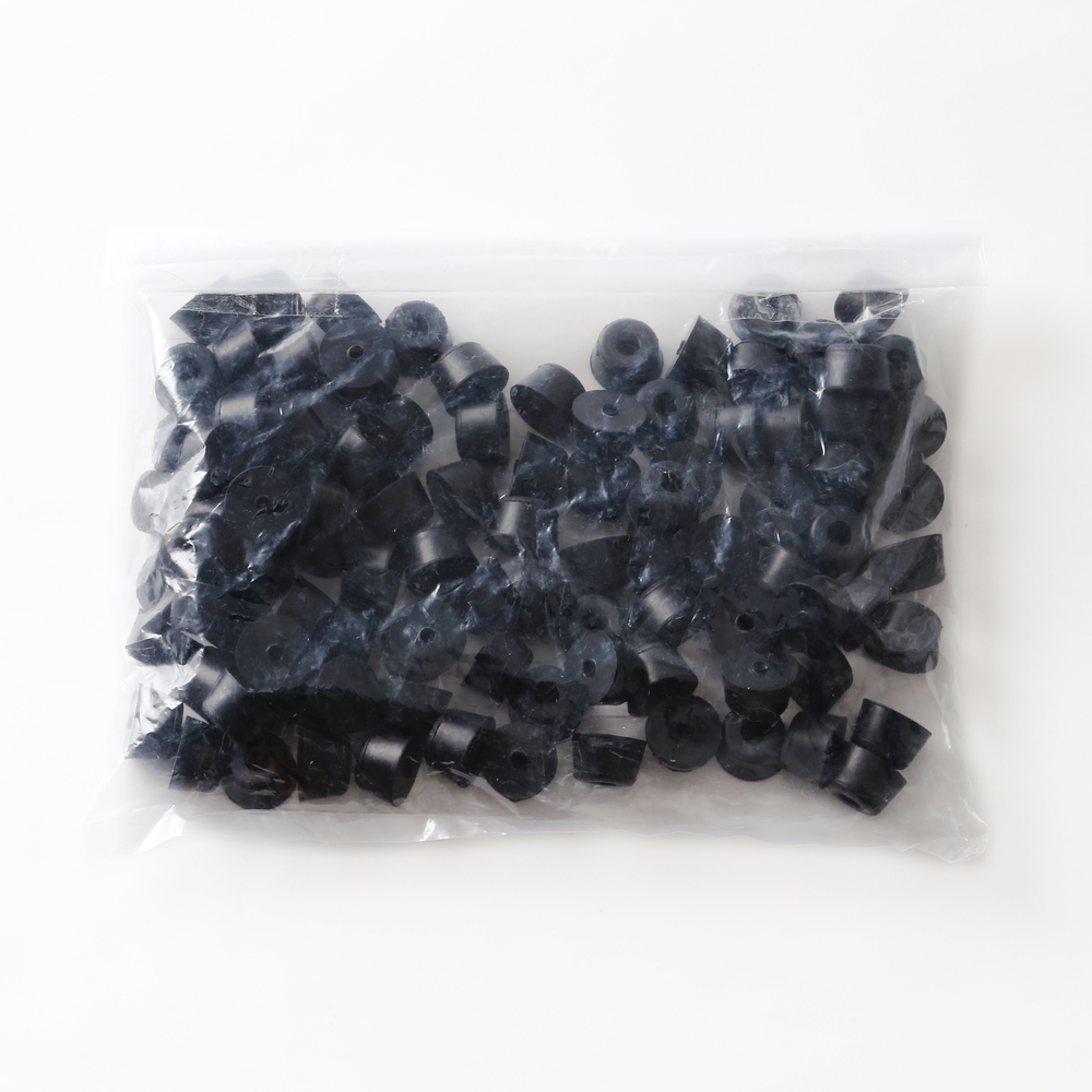 Pied réglable, caoutchouc, pack de 100 K-20-P100, par Sugatsune / LAMP (Japon)