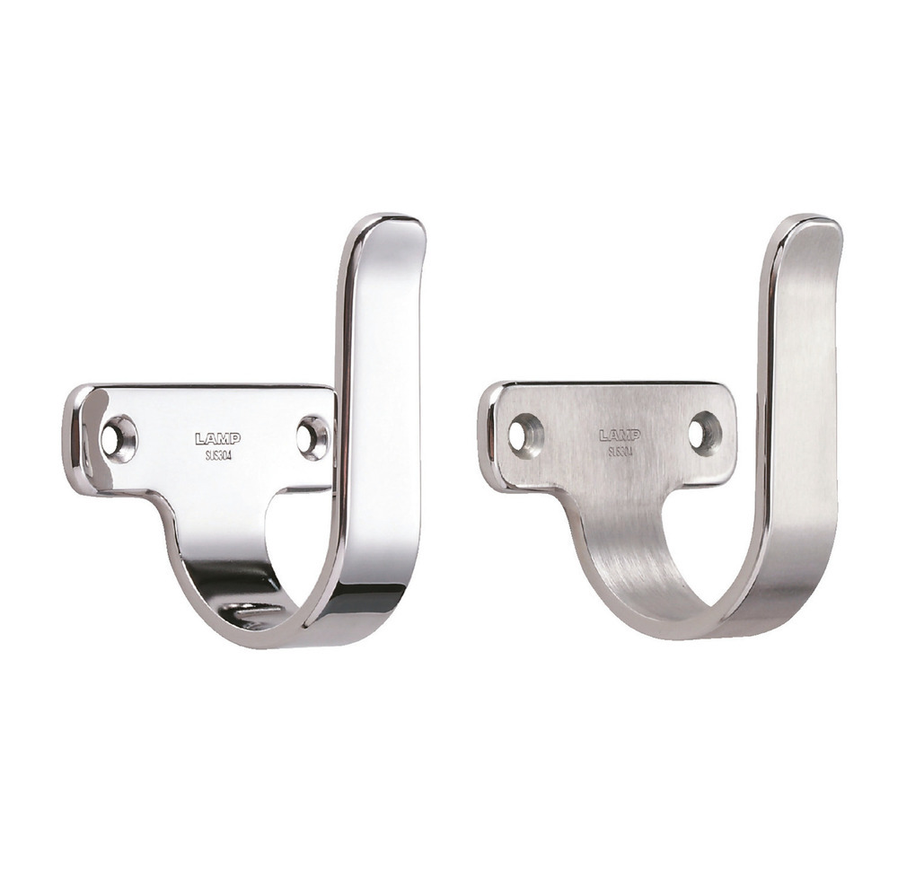 Crochet universel de haute qualité en acier inoxydable SUS304, surface : poli brillant, 60 mm (2,4 »), 5H-60M. Crochet à serviettes V2A pour salle de bain, piscine, construction navale, camping-car, espace extérieur, environnement humide et bien plus – Image 2