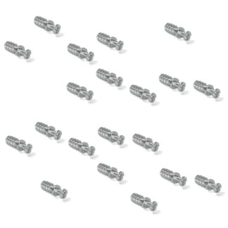20 pièces de boulon de liaison robuste pour alésage ⌀6 mm, en acier, 8 mm (5/16"), 8905205. Goupille excentrique robuste pour l’assemblage de meubles et bien plus encore, par EMUCA