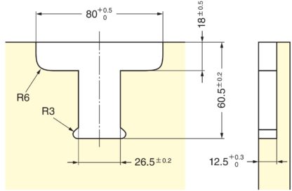 Poignée à mousqueton cachée, surface : blanche, AK-60WT et AK-C60WT. Poignée de boulon de sécurité pratique pour l’intérieur des yachts, les conversions de camping-cars, les meubles de caravane, les camping-cars et bien plus encore, par Sugatsune / LAMP® (Japon) – Image 8