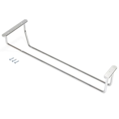 Porte-verre à vin de haute qualité, en acier, surface : chromé, 340 mm (13-25/64"), 8938011. Cintre en verre pratique pour verres à vin, verres à champagne, verres à cocktail, verres à cognac, gobelets et bien plus encore, par EMUCA