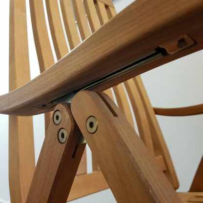 2 pièces de cliquet résistant aux intempéries, en acier robuste, surface : galvanisé, jaune, 04.05.015-2 (04.05.015). Levier de poignée pour chaise longue de jardin, chaise longue, chaise longue, mobilier d’extérieur, meubles de jardin, meubles de ja – Image 2