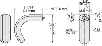 Bouton de meuble en acier inoxydable ZweiL®, 27 mm (1,1″) ZL-1905. Bouton de meuble en acier inoxydable V4A (SUS316) le plus fin pour un design intérieur exclusif et un mobilier de haute qualité de Sugatsune / LAMP® (Japon) – Image 2