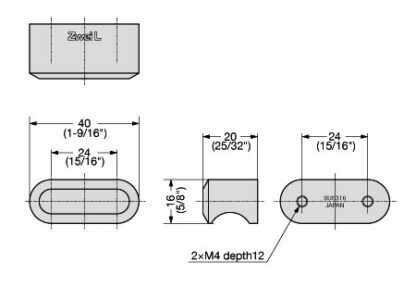Bouton de meuble en acier inoxydable ZweiL®, 40 mm (1,6″) ZL-1907-24. Bouton de poignée de porte de haute qualité, solide et élégant pour portes en bois et portes en verre fabriqué à partir du meilleur acier inoxydable V4A (SUS316) pour un design intérieur exclusif et des installations de haute qualité de Sugatsune / LAMP® (Japon) – Image 3
