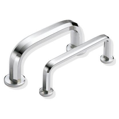 Support ZweiL® pour poignée de meuble en acier inoxydable pour montage sur porte en verre, 16 mm, ZL-2301-2016. Support en acier inoxydable V4A (SUS316) de la plus haute qualité pour la fixation de poignées de meubles en acier inoxydable sur des portes en