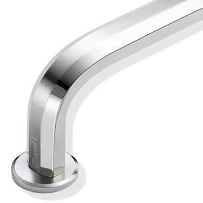 Support ZweiL® pour poignée de meuble en acier inoxydable à fixer sur porte en verre, 25 mm, ZL-2301-2025. Support en acier inoxydable V4A (SUS316) de la plus haute qualité pour la fixation de poignées de meubles en acier inoxydable sur des portes en verr – Image 3